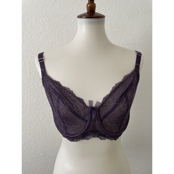 Adore Me Hannalee Lingerie Bra Full Coverage Lace - Picture 1 of 10
